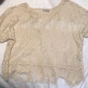 Lace crop top